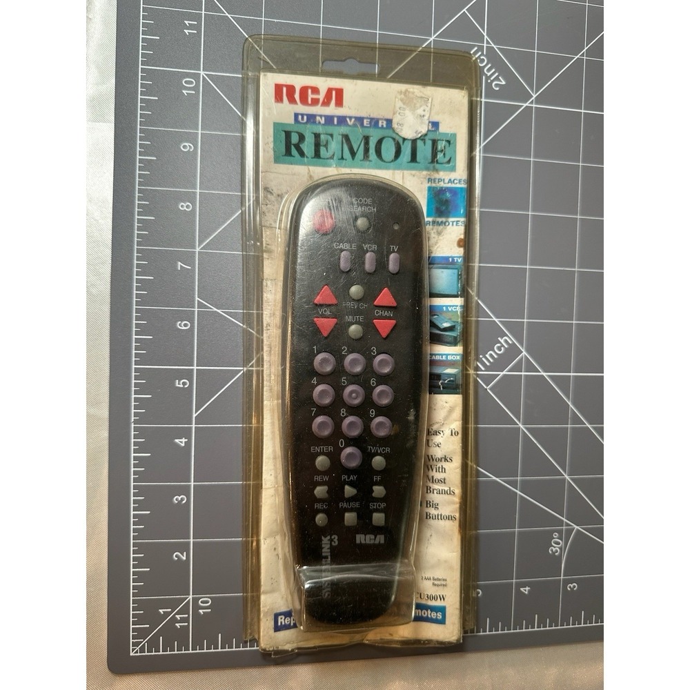 RCA Universal SYSTEMLINK 3 Remote Control RCU300W Multi-Brand TV VCR Cable Box